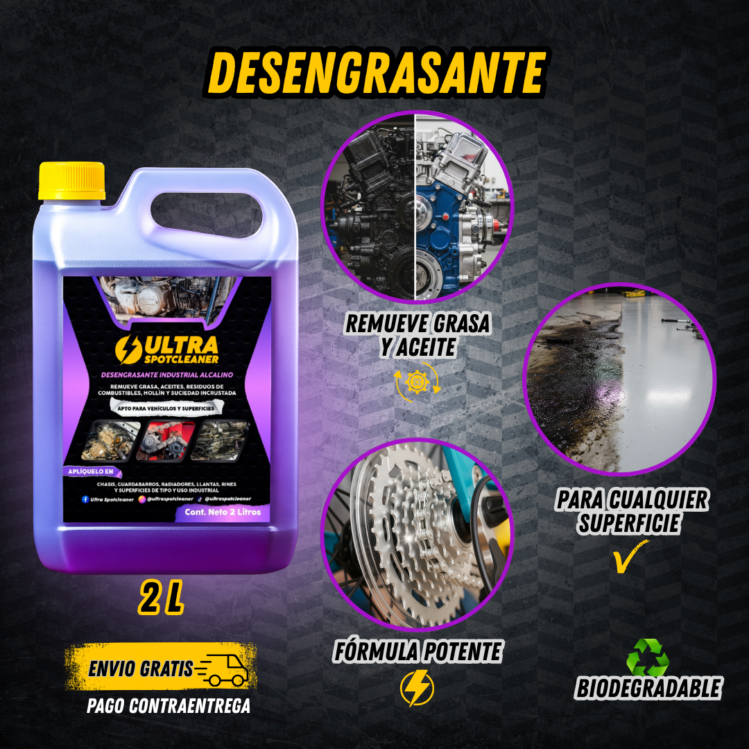 ULTRA SPOTCLEANER - PODEROSO DESENGRASANTE