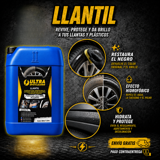 LLANTIL REVIVE Y PROTEGE LLANTAS Y PLASTICOS